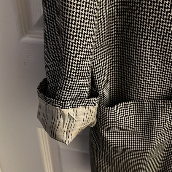 Norton McNaughton One Button Blazer 1980s , Black , White Tweed. Size 2X,Vintag - Picture 8 of 9